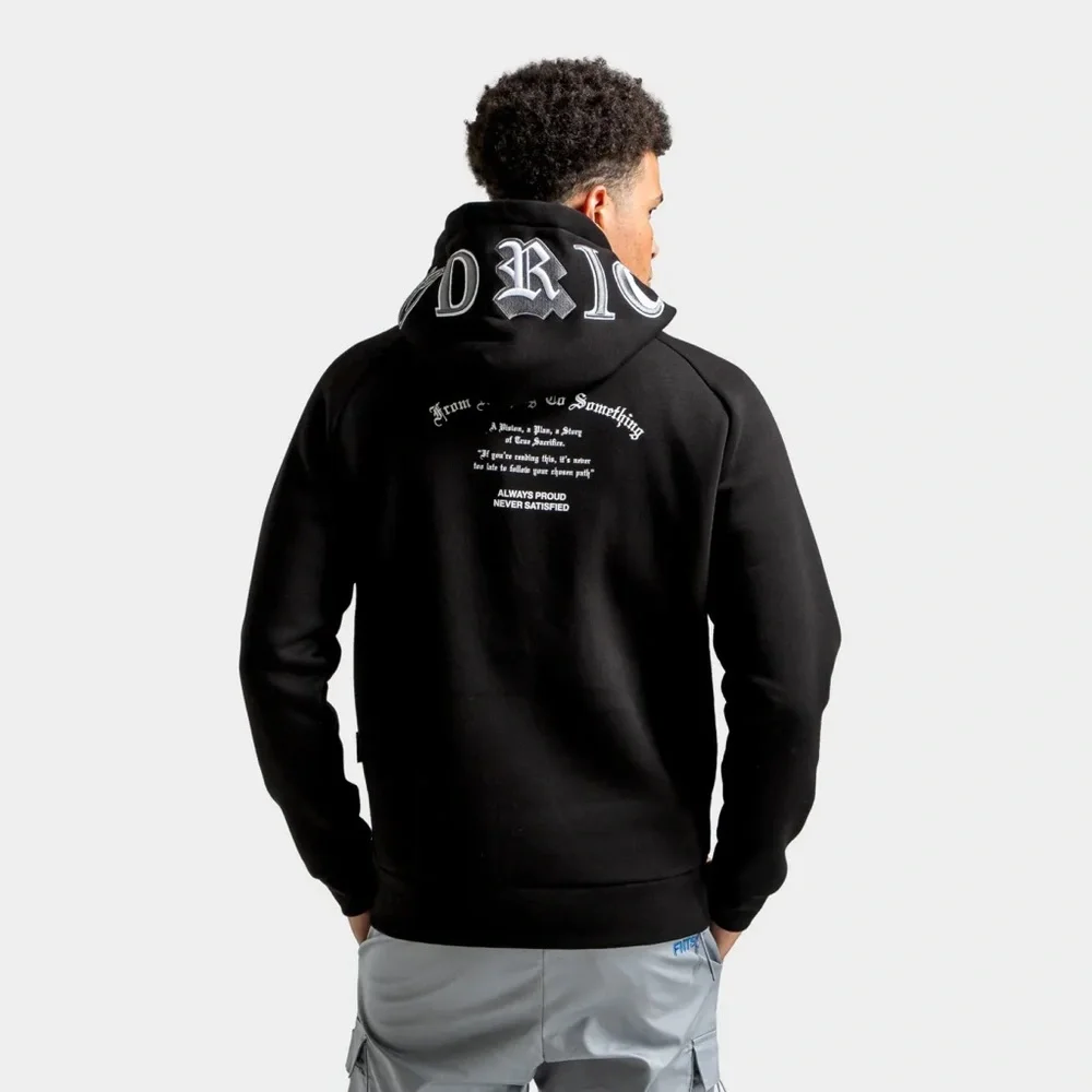 Hoodrich Heat V3 Stature Hoodie Black/White/Grey Size XL - Picture 4 of 9